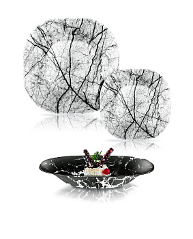 Набор столовый 18 предметов NEO CARINA MARBLE MIX&M Опал Q0303 000000000001198051