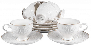 Набор кофейный фарфор 12шт 6чашек 100мл+6блюдец подарочная упаковка ГАЛЕНА Balsford 101-30055 000000000001194003