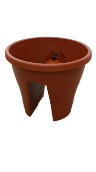 Кашпо на перила D30см H24см 6,5л Терракот пластик 000000000001194503