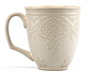 Кружка 410мл NINGBO Восток белый глазурованная керамика 000000000001217548