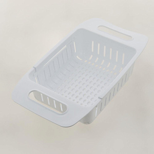 Дуршлаг 48х38см VERDE для овощей в раковину универсальный белый полипропилен 000000000001205683