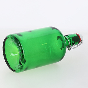 Бутылка 500мл с бугельным замком цветной лак зеленый стекло 000000000001214070