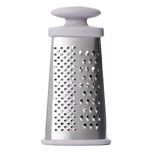 Терка XS 15,5x8x4,5см DE'NASTIA плоская серый нержавеющая сталь 000000000001212652