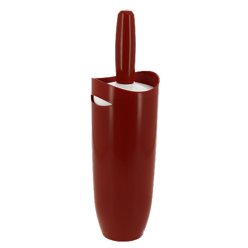 Ёрш с подставкой для унитаза красно-белый D10см H35см пластик PRIMANOVA M-E05-04-01 000000000001201685
