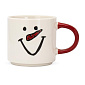 Кружка 400мл 9,1см DE'NASTIA Snowman белый фарфор