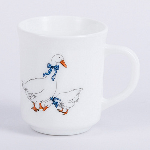 Кружка 250мл FARFORELLE Гуси стеклокерамика 000000000001211304
