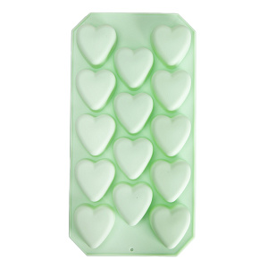 Форма для льда 21х11см сердце в ассортименте силикон 000000000001219994