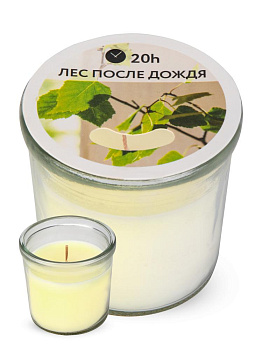 Свеча в стакане 7х7см FORA в ассортименте парафин 000000000001226067