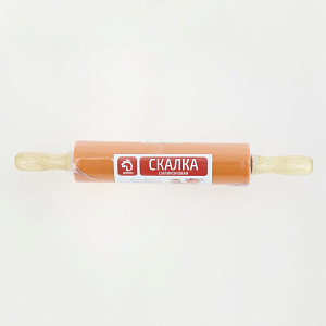 Скалка 30х4см ДОЛЯНА Валенсия микс цветов  силикон дерево 000000000001210080