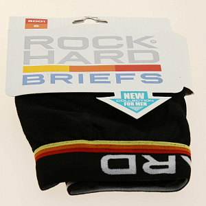 Трусы мужские слипы Rockhard BRIEFS S черный 95%хлопок 5%эластан 000000000001190394