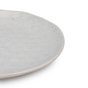 Тарелка десертная 21,5см Соты серый глазурованная керамика 000000000001217628