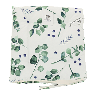 Сидушка на стул 42х42см Этель Eucalyptus саржа 190гр 100% хлопок 000000000001206647