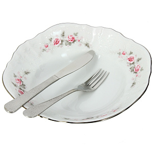 Салатник Бледные Розы Люкс Хауз, 25 см 000000000001068637