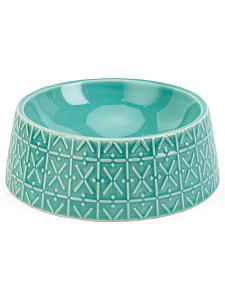 Миска для животных 350мл бирюзовый керамика 000000000001229107