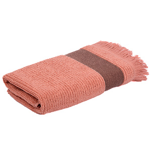 Полотенце махровое 50х90см СОФТИ Гармошка темно-розовый хлопок 100% 000000000001213292