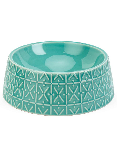 Миска для животных 350мл бирюзовый керамика 000000000001229107
