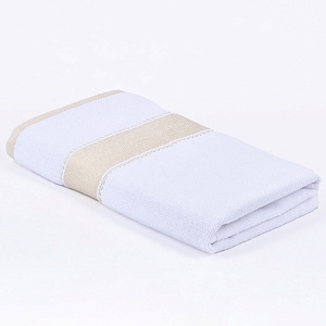 Полотенце махровое 50х90см LUCKY атласный бордюр белый снег хлопок 100% 000000000001212592