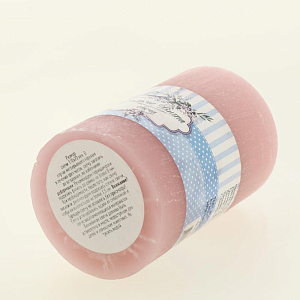 Свеча пеньковая 110х70мм Дольче Вита розовая 000000000001209282