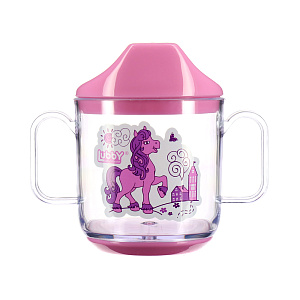 Кружка-Поильник Весёлые животные Lubby, от 6 месяцев, 150мл 000000000001135448