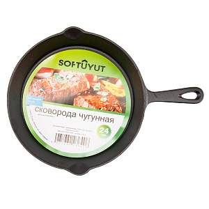 Сковорода 24см/2л SOFTUYUT чугун Сковорода 24см/2л SOFTUYUT чугун 000000000001215464