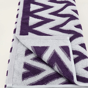Полотенце махровое Privilea,50*90,100%хл,арт.13С22 Зигзаг,фиолетовый.Произ-во Беларусь 000000000001184478