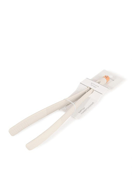 Щипцы кухонные универсальные 32x2,5x8см DE'NASTIA Силвуд молочный силикон/бук 000000000001227993