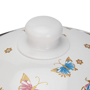 Кастрюля 18см-1,7л Бабочки эмаль 000000000001223950