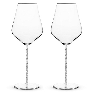 Набор бокалов для красного вина 2шт 500мл CRISTELLE ножка с кристаллами стекло 000000000001217975
