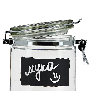 Банка для сыпучих продуктов Cristella Oval Esprado, 1200мл, стекло 000000000001071243