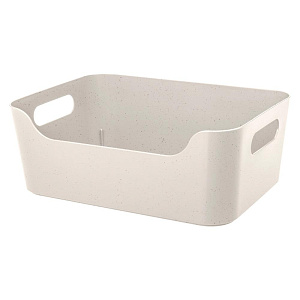 Корзинка 27х19х10,5см 4,6л ECONOVA SCANDI универсальная бежевый флэк пластик 000000000001220680