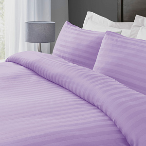 Комплект постельного белья 2сп 50х70см-2шт LUCKY лавандовый страйп-сатин хлопок 000000000001218132