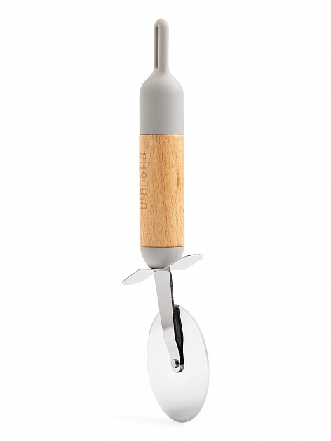 Нож для пиццы 6,5см DE'NASTIA деревянная ручка из бука серый нержавеющая сталь 000000000001213994