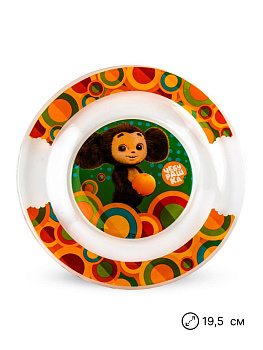 Тарелка 19,5см ND PLAY Чебурашка стекло 000000000001217883