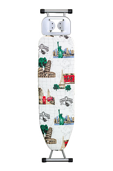 Доска гладильная 110х33см PERILLA Сити подставка под утюг розетка удлинитель гладильная поверхность-металл 000000000001205955