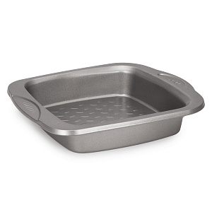 Форма для выпечки 26,8x21,8x5см LUCKY Серебрянные Грани квадратная 0,4мм сталь 000000000001217823