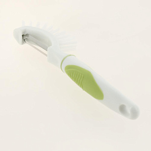 Овощечистка со щеткой APOLLO "Brush" предназначена для удаления кожуры с овощей фруктов нержавеющая сталь 201 пластик PP пластик TPR BRS-20 000000000001201025