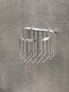 Держатель для туалетной бумаги 13,7x13x10,5см DE'NASTIA серебристый алюминий 000000000001227446