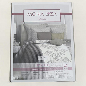 Комплект постельного белья Евро MONA LIZA Tiramisu New простыня 215х240см пододеяльник 200х220см наволочки 70х70см-2шт евробязь 130г/м2 хлопок 000000000001209865