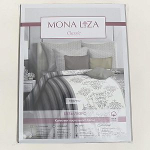 Комплект постельного белья Евро MONA LIZA Tiramisu New простыня 215х240см пододеяльник 200х220см наволочки 70х70см-2шт евробязь 130г/м2 хлопок 000000000001209865