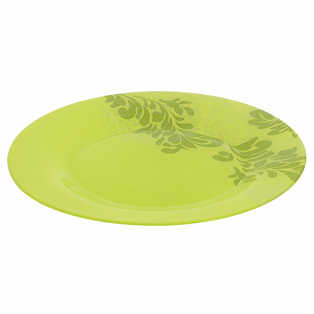 Плоская тарелка Piume Green Luminarc, 25 см 000000000001141351