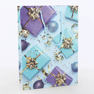 Сумка бумажная 22x31x10см ОПТИМА ламинированная 000000000001215517