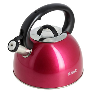 Чайник 2,5л TALLER Фолкнер малиновый нержавеющая сталь 000000000001160136