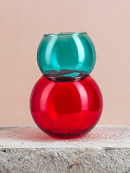 ЭНЖОЙ Ваза-шар синий d7,9см 43407 СSL 000000000001143110