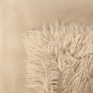 Покрывало 140х200см LUCKY искусственный мех бежевый полиэстер 000000000001223147