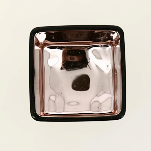 Подсвечник декоративный "Square" стекло 6х6см черный/золото R011267 000000000001200385