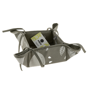 Корзина для хлеба 20x20x10cm DeNASTIA Коллекция"Лимоны"100%хлопок/30%полиэстер,серый/белый B000051 000000000001202713