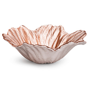 Ваза-конфетница 13,5см GLASSCOM Цветок Copper стекло 000000000001219179