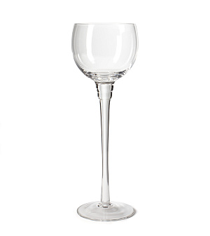 Подсвечник 23см GARBO GLASS прозрачный круглый стекло 000000000001216527