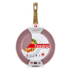 Сковорода 28см НЕВА МЕТАЛЛ ПОСУДА Tesoro Molise Induction розовый алюминий 000000000001221905