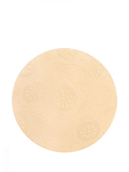 Салфетка сервировочная DE'NASTIA D36см лимоны 100%ЭВА молочный E000089 000000000001199304